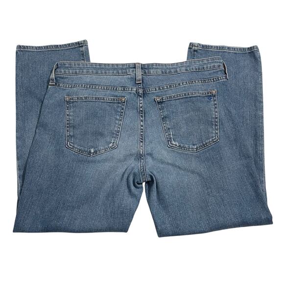 Big Star Womens Jeans Size 31 Blue Kate Crop Straight Mid Rise Distressed Denim - Picture 5 of 13